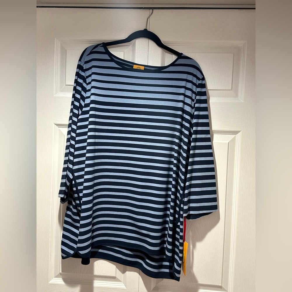 Rudy Rd size 3X striped blouse